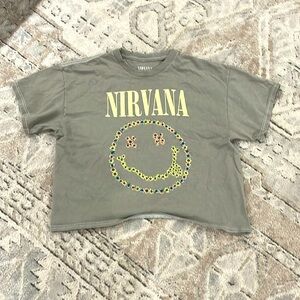 Nirvana Smiley Face Crop Top